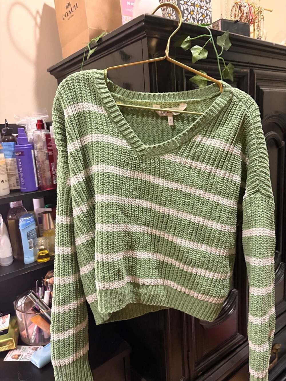 Soft & Cozy Striped V-Neck Knit Sweater